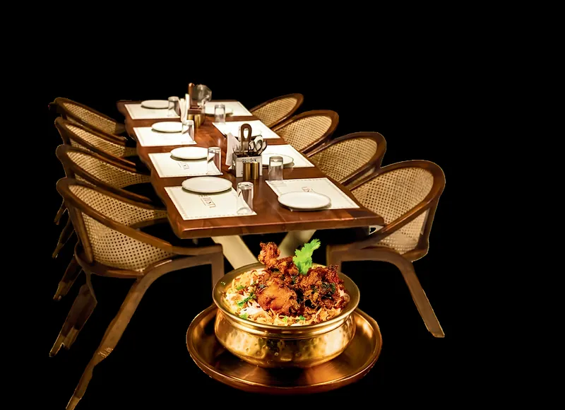 A set table at Besta ready for guests